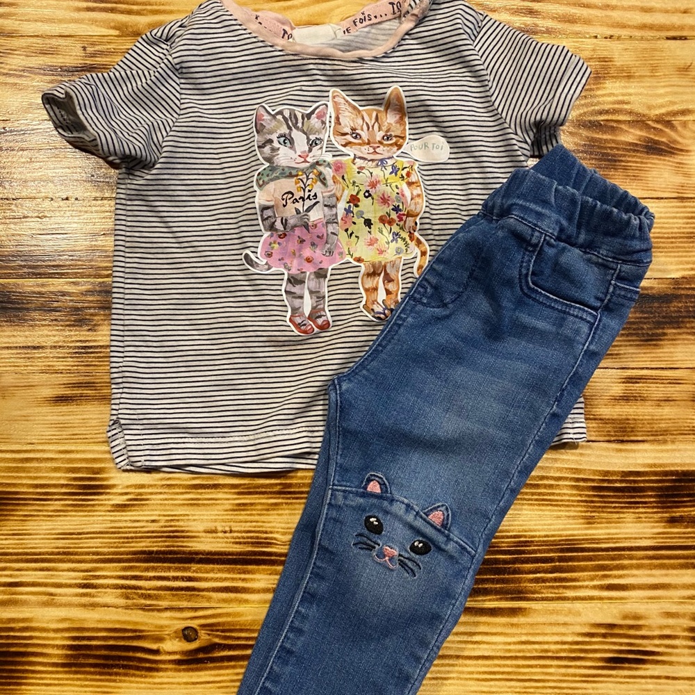 H&M kitty cat set